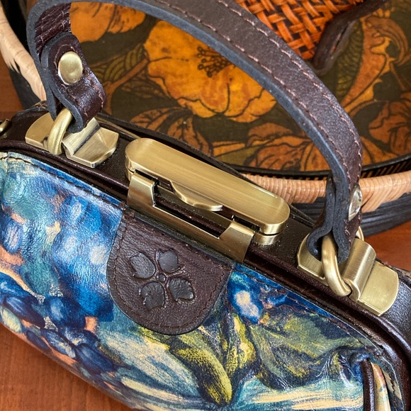 Patricia Nash Gracchi Floral Frame Satchel - Picture 8 of 12